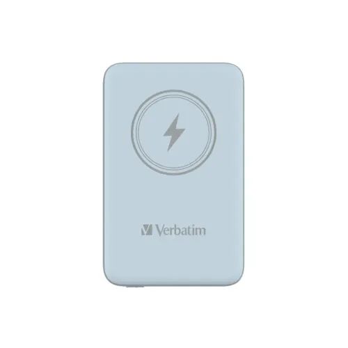 VerbatimChargenGoMagneticWirelessPowerBank10000Blue