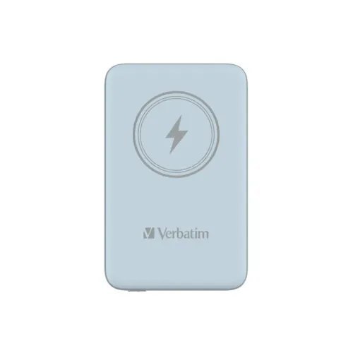 VerbatimChargenGoMagneticWirelessPowerBank10000Blue