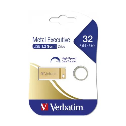 VerbatimMetalExecutive32GBUSB3.2StickGold-99105