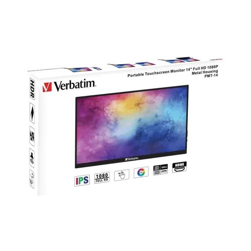 VerbatimPMT-14IPSHDRTouchMonitor14FHD1920x10806ms-49591