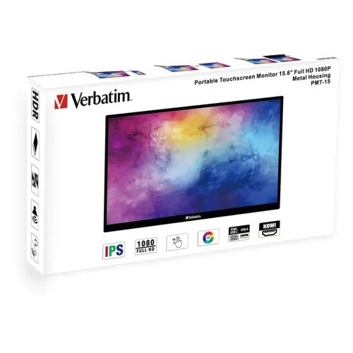 VerbatimPMT-15IPSHDRTouchMonitor15.6FHD1920x10806ms-49592