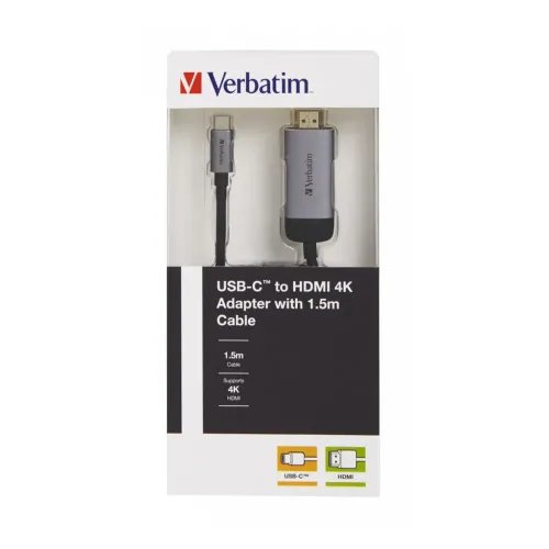 VerbatimUSB-CHDMI4K1.5m-49144