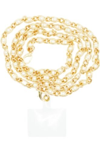 VividCrossbodyMetalChainwithPearlGold
