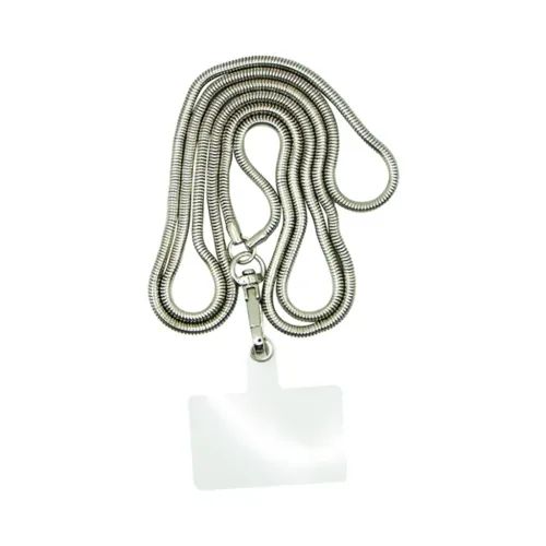 VividCrossbodySnakeBoneMetalChainSilver