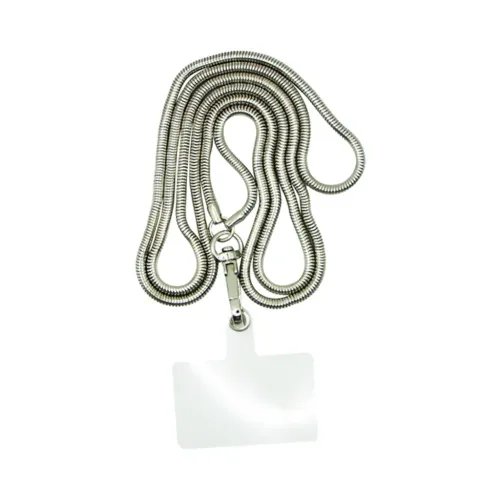 VividCrossbodySnakeBoneMetalChainSilver