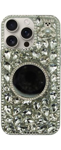VividDiamondCasewithMirrorAppleiPhone16ProMaxSilver