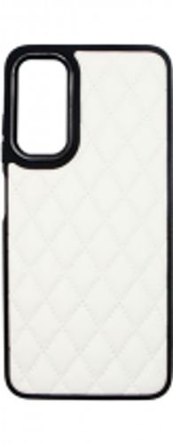 VividDiamondShapePULeatherCaseSamsungGalaxyA05sWhite