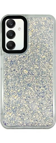 VividGlitterShineCaseSamsungGalaxyA255GSilver