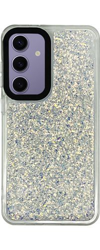 VividGlitterShineCaseSamsungGalaxyS24Silver