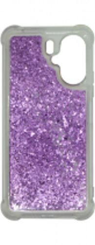 VividLiquidGlitterCaseRedmi13CPurple