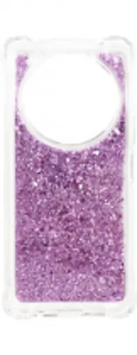 Vivid Liquid Glitter Case Redmi A3 Purple
