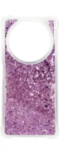 Vivid Liquid Glitter Case Redmi A3 Purple