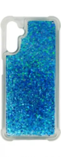 Vivid Liquid Glitter Case Samsung Galaxy A04s Blue