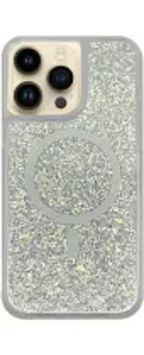 VividMagsafeGlitterShineCaseAppleiPhone15ProMaxSilver
