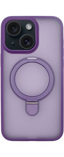 VividMagsafeRingStandPCCaseAppleiPhone15Purple