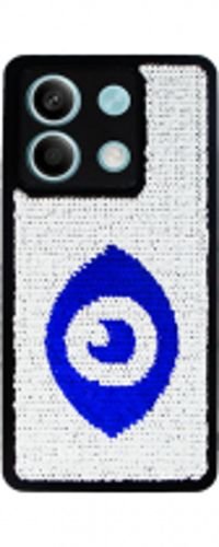 VividSequinCaseRedmiNote135GSilverBlue