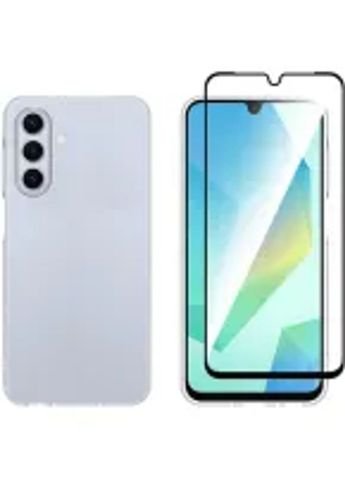 VividSetGellyCaseFullFaceTemperedGlassSamsungGalaxyA26Black