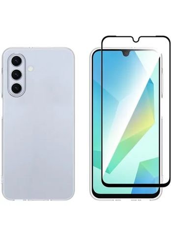 VividSetGellyCaseFullFaceTemperedGlassSamsungGalaxyA26Black