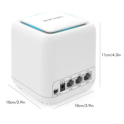 WAVLINK HALO BASE PRO AC1200 DUAL-BAND WHOLE HOME MESH WIFI SYSTEM WITH TOUCHLINK 1 PACK