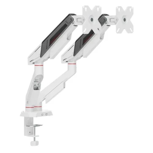 WHITESHARKDESKTOPMOUNTGMS-3211FOR2MONITORS