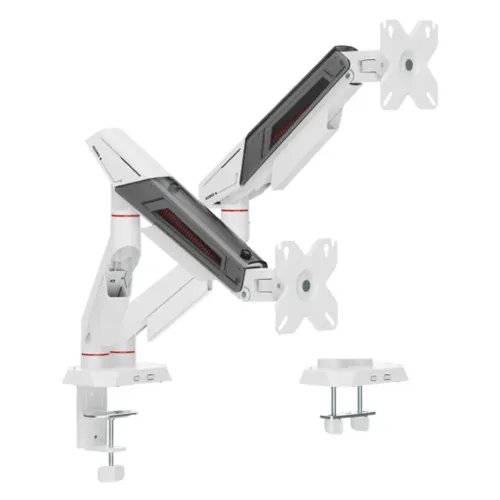 WHITESHARKDESKTOPMOUNTGMS-3211FOR2MONITORS