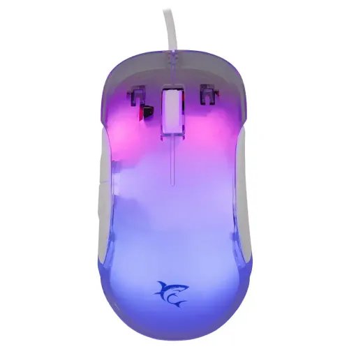 WHITESHARKRGBWIREDGAMINGMOUSEGM-501712800DPIWHITE