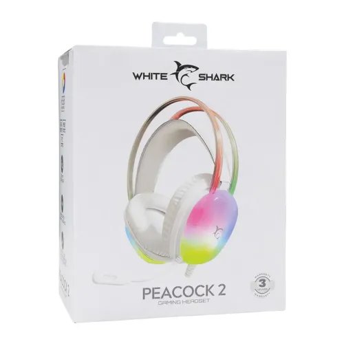 WHITESHARKSTEREOGAMINGHEADSETGH-2444PEACOCK-2WHITE