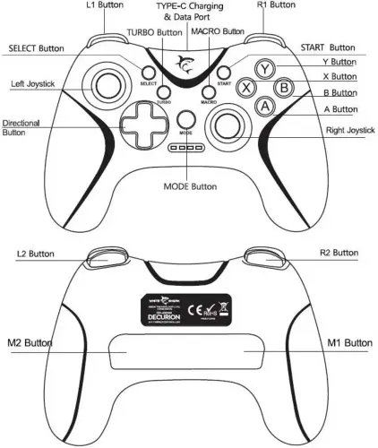 WHITE SHARK 3IN1 GAMEPAD GP-20238 BLACKRED