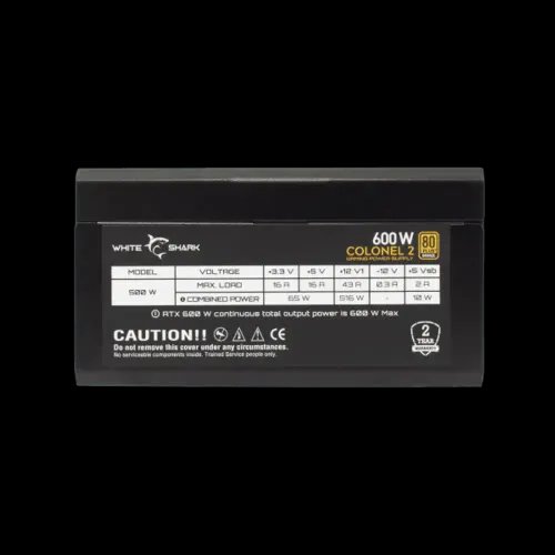 WHITE SHARK GPSU-B600S COLONEL-2 600W 80 BRONZE FULL MODULAR