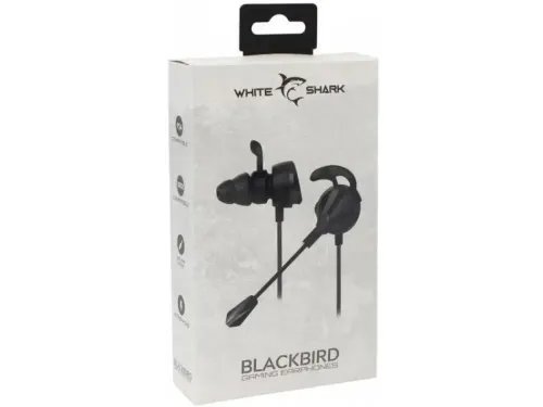 WHITE SHARK IN-EAR HEADSET MICROPHONE BLACKBIRD
