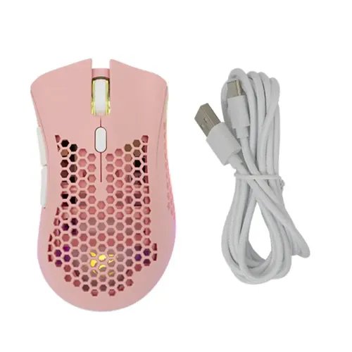 WHITE SHARK WIRELESS 500mAh Li-BAT GAMING MOUSE 10K LIONEL PINK