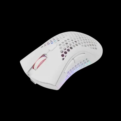 WHITE SHARK WIRELESS 500mAh Li-BAT GAMING MOUSE 10K LIONEL WHITE